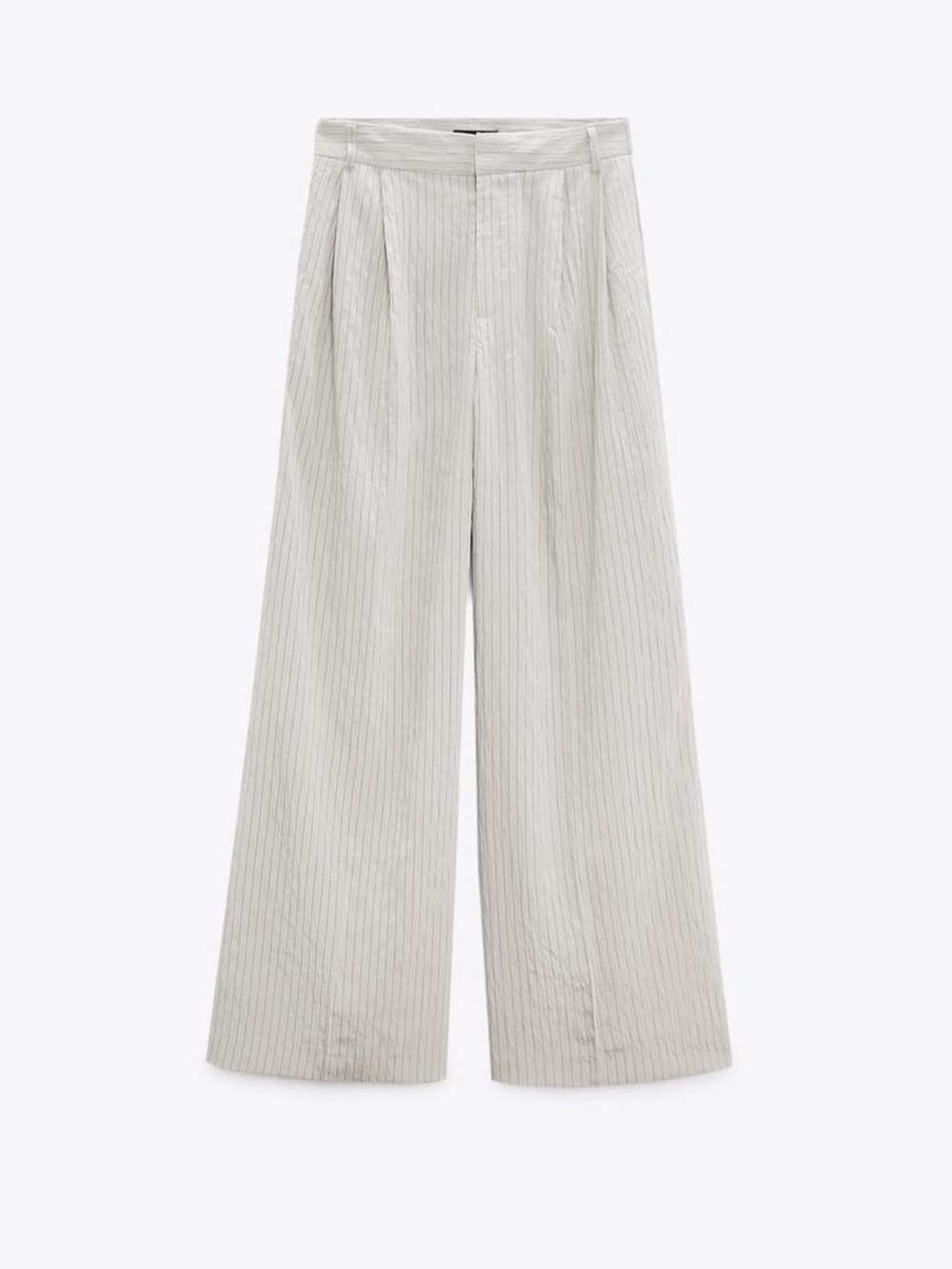 Zara Wide Leg Pinstripe Trousers xs
